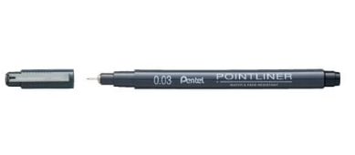 PENTEL POINTLINER PEN 0.03MM BLK