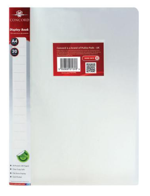 Presentation Display 20 Pocket A4,CLEAR