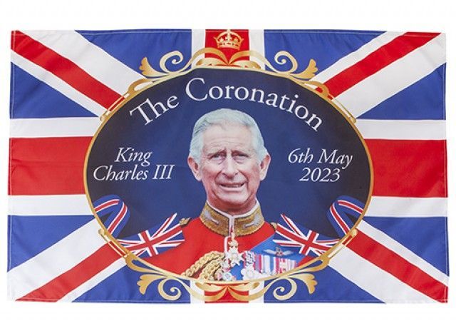 Coronaton K.Charles Tea Towel/Flag 75x50