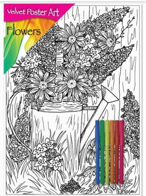 Flowers Velvet Poster Art