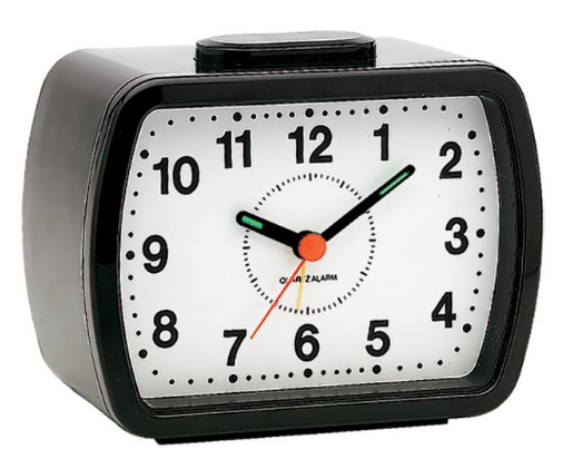 Table BELL Alarm Clock White/Black