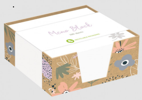 Design-Memo Block Floral 300 Sheets
