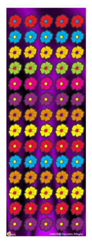 6028 Colorful Flower Die-cut Stickers