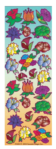 5202 Flower Die-cut Stickers