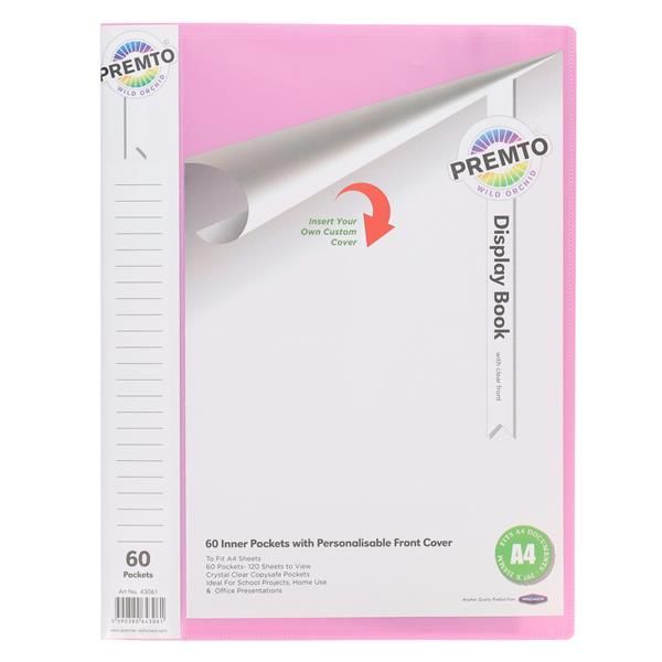 A4 60 Pockets Display Book PREMTO
