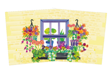 POPUP CARD Gardens: Window Box