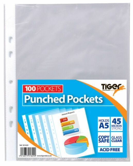 A5 PUNCHED POCKETS