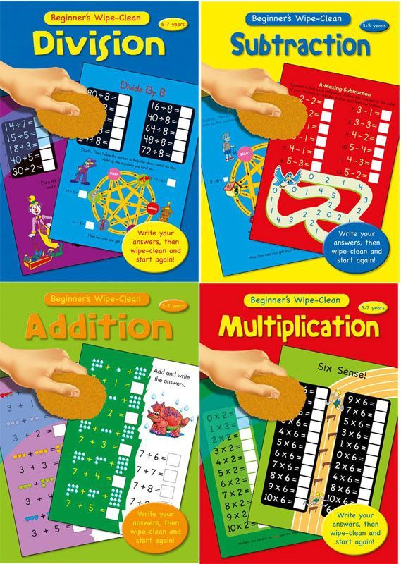 4ASST BEGINNERS MATHS WIPE CLEAN BOOK