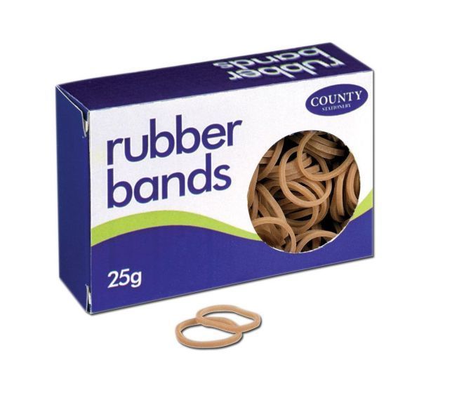 RB36/Nat/25 - No 36 Rubber Bands - 25gm