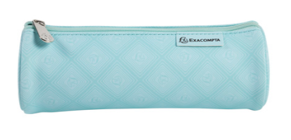 PENCIL CASE ROUND PU 1928 4COL ASS