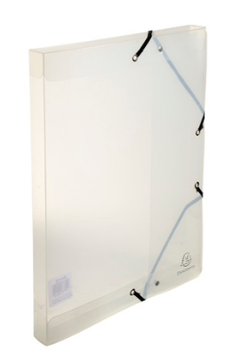 BOX FILE ELAS FLE A4 25MM PP CLR