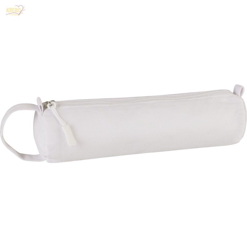 Cotton Pencil Case with handle White
