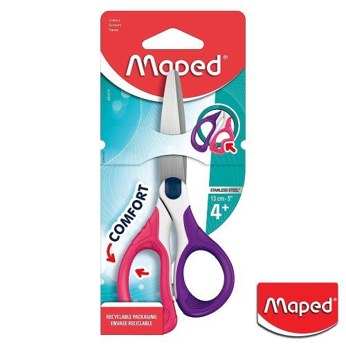 SCISSORS SENSOFT 13CM ASYM CARDBOARD