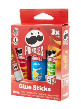 PRINGLES 21GM GLUE STICK 3 PCK