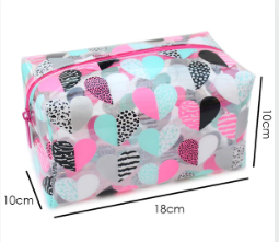 HEARTS AND LEOPARD PENCIL CASE
