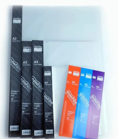 A5 Clear Book, 20 clear pockets