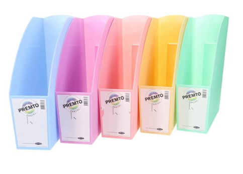 Premto Pastel Magazine Organiser 5 Asst