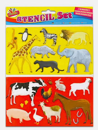 Tallon - ArtBox Fun Stencils 2pk
