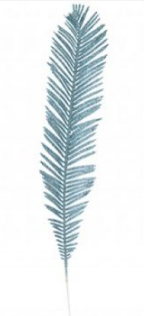 Glitter Fern Pick Blue 58CM