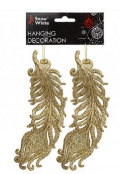 Glitter Leaf Pack Of 2