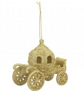 Glitter Hanging Carriage Decoration