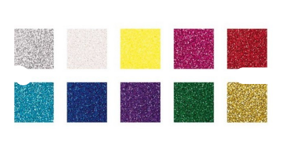 GLITTER PAPER PAD, MAGICAL MIX10 SHEETS