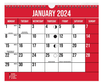 Easy View Calender 2024 YEV24