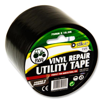 Repair Utility Tape 75mm X 18.3m - black