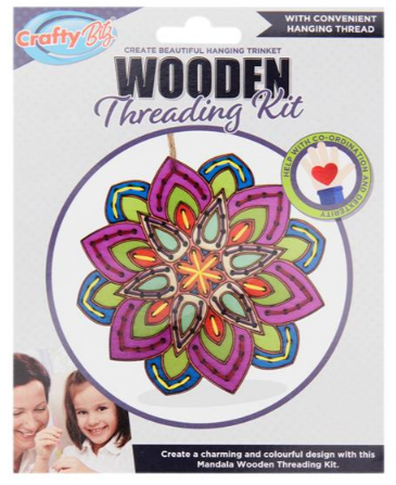 Wooden Threading Kit - Mandala*