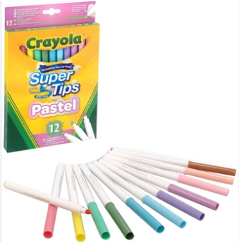 12 Bright Supertips Pastel Edition