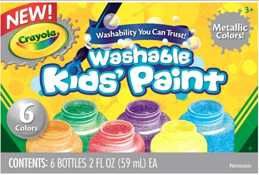 6 Washable Metallic Paints*