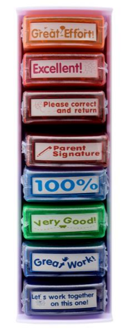 Set Of 8 Teachers Reward Stamps