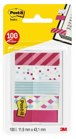 POST-IT INDEX 11.9X43.1MM CANDY P100