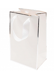 GIFT BAG WHITE, SILVER15/24/10