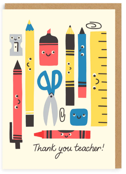 Thank You Teacher Greeting Card (6722)