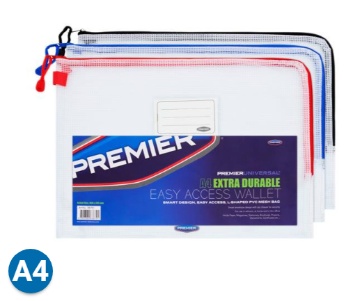 A4 Extra Durable Easy Access Wallet