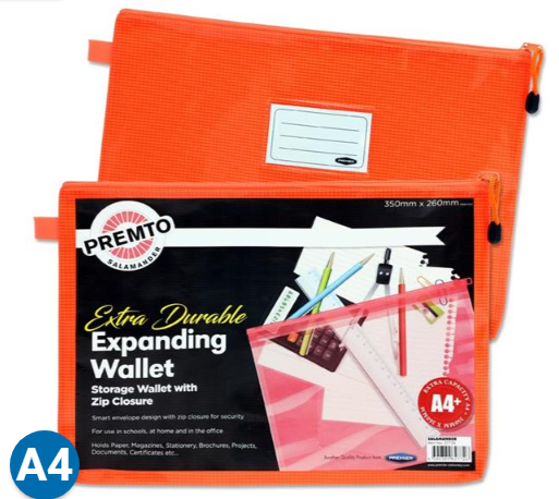 A4+ Expanding Mesh Wallet - Salamander