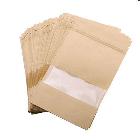 00105 Kraft Zip Lock 9x14cm