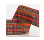 Wired Edge Tartan Ribbon – 38mm x 10M