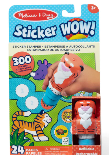 Activity Pad & Sticker Stamper - Tiger