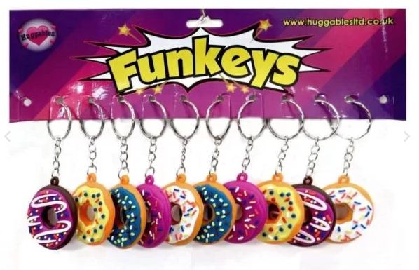 KEYRING DONUT PVC 3D