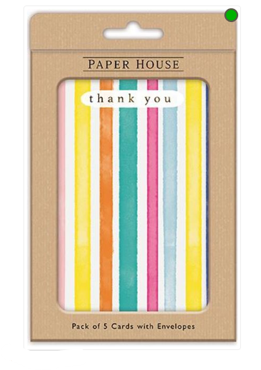 Thank You Colourful Stripes