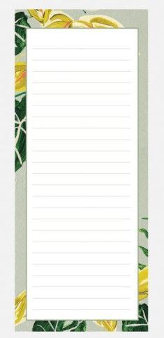 SHOPPING LIST – WILD LEAF B