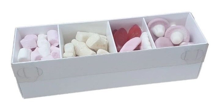 Rectangle Cookie Box With Clear Lid & In
