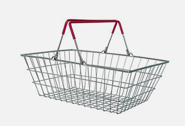 Mini Wire Shopping Basket Stainless Stee