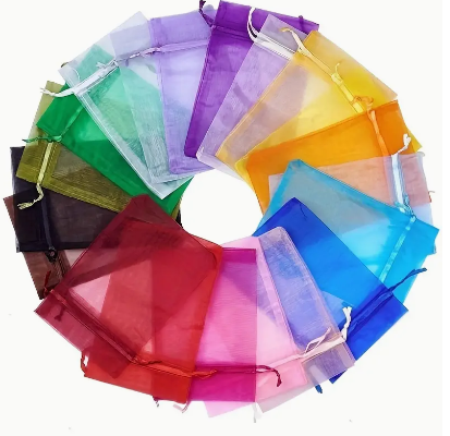 Organza Bags Assorted Colours