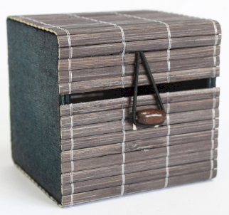 Jute Box Slatted Bamboo