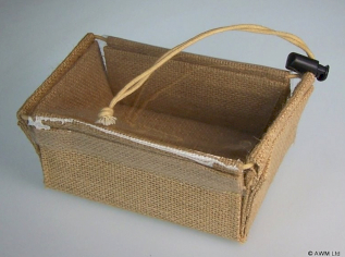 Jute Flat Pack Gift Box 13x9x6cm