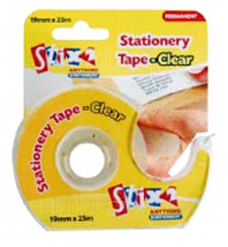 Stationery Tape Clear Single 19mmx25m