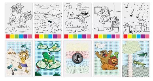 Ten Plagues Magic Paint Sheets PB-511